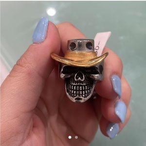 Cowboy skull ring